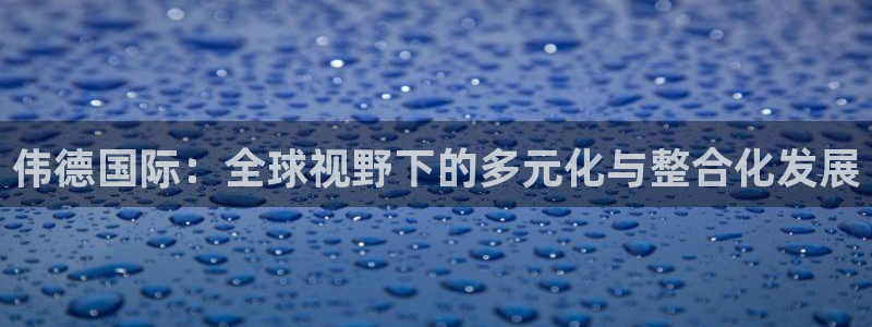 k8凯发免费版官网：伟德国际：全球视野下的多元化与整合化发展